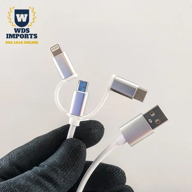 Cabo Hdmi 3 em 1 para Espelhamento Celular - Foto 2