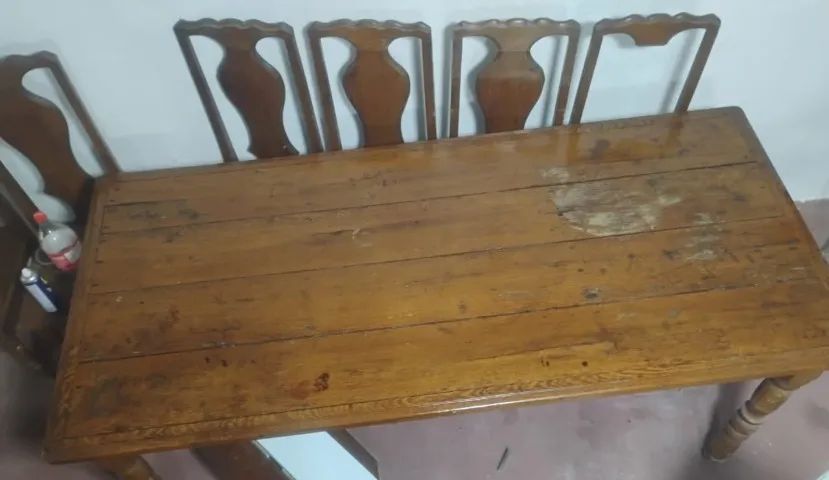 Mesa em madeira maciça (leia a descrição) - Foto 2
