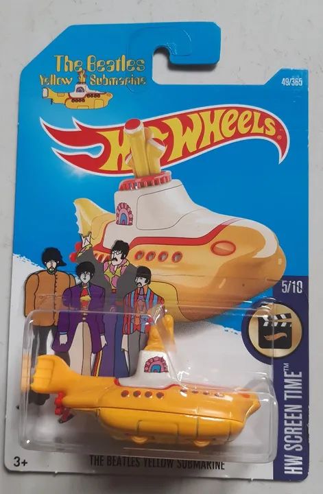 Miniatura Hot Wheels Yellow Submarine Beatles
