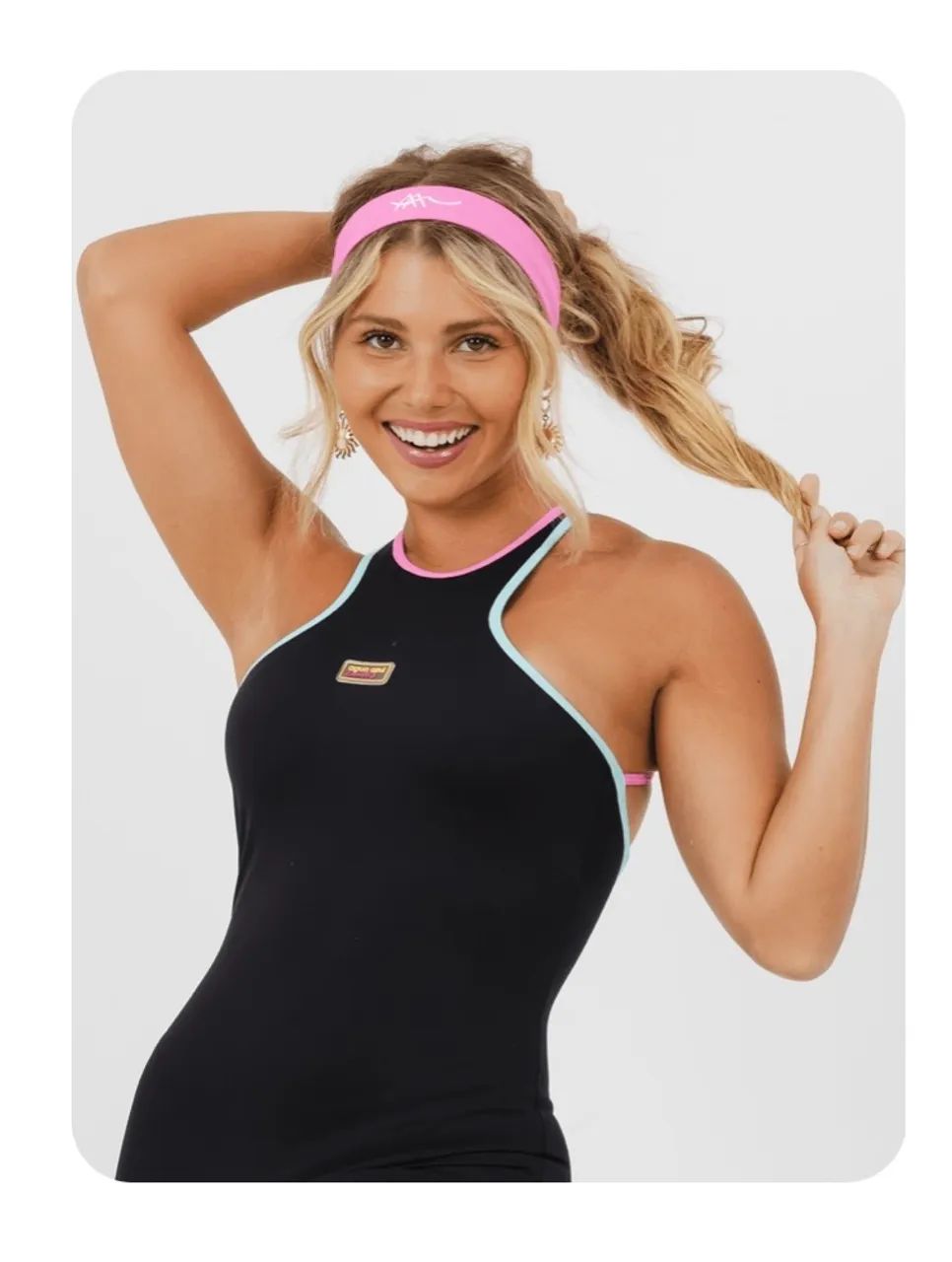 Macacão Esportivo Feminino Preto com Detalhes Coloridos - Foto 5