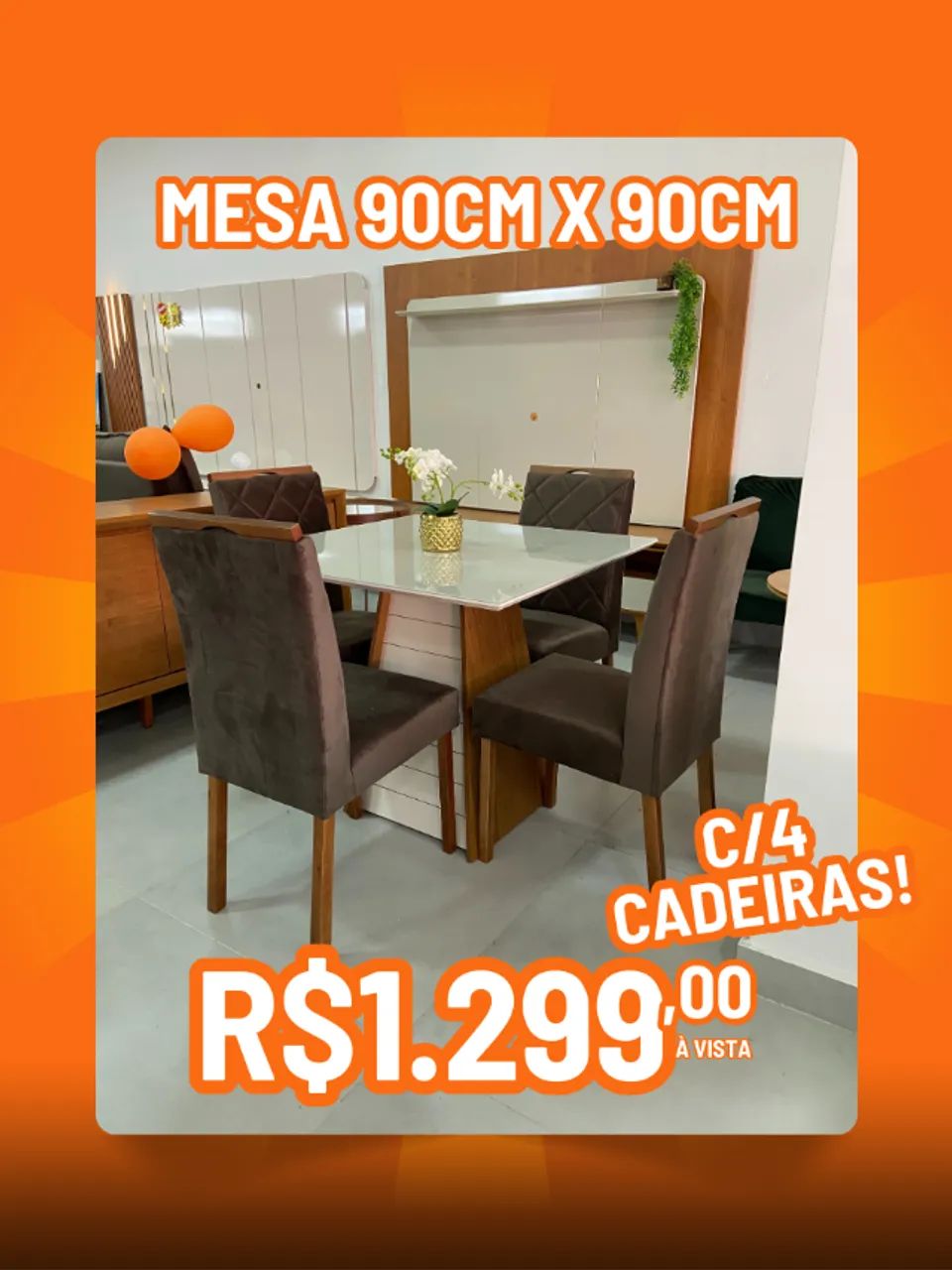 Mesa de Jantar com Cadeira Oferta  de Verdade e Qualidade !  - Foto 2