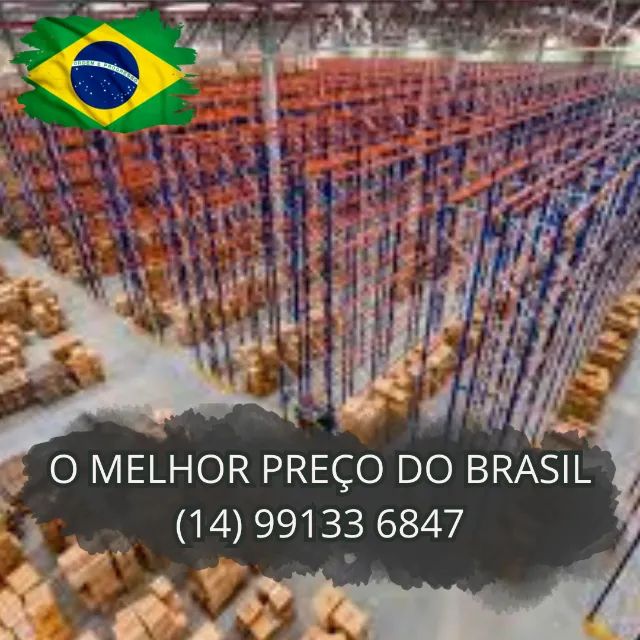 Porta Palete estrutura de aço p/ estoque de produtos