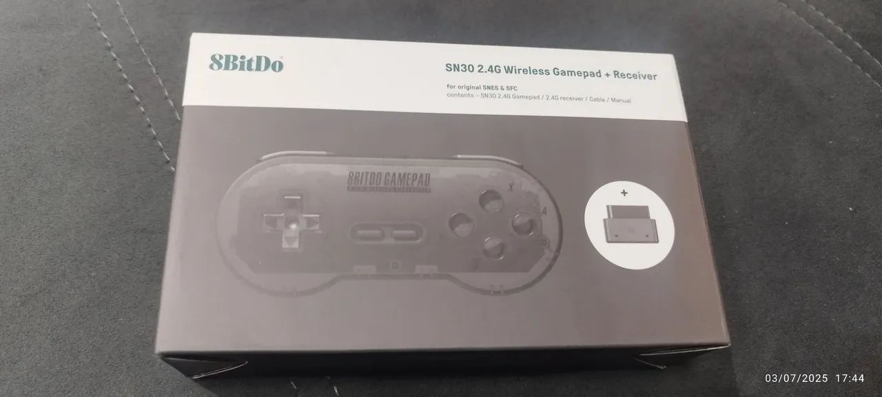Controle 8BitDo SN30 2.4G Wireless Gamepad