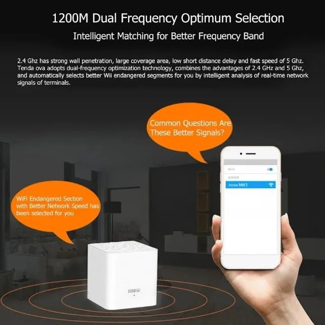 Roteador Tenda MW3 (2 unid) Wi-fi 5 Mesh IOT - Foto 6