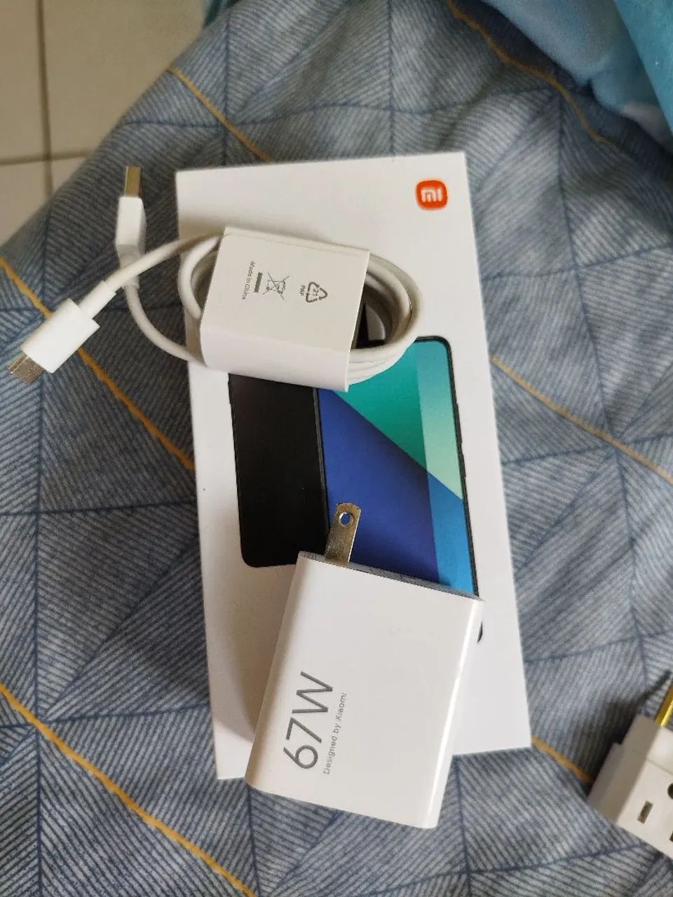 Carregador turbo Xiaomi 67W / original do poco X7 - Foto 2