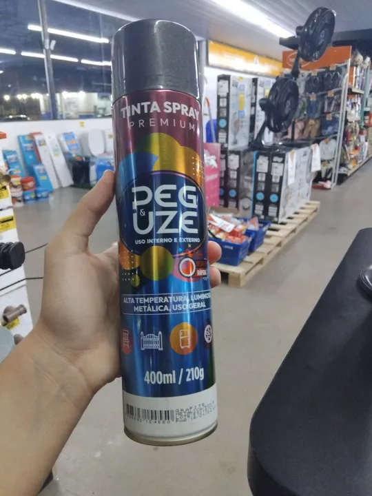 Tinta spray Grafite Peg Uze Premium 400ml