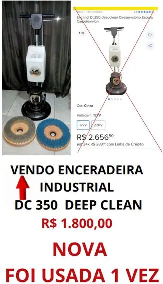 Encereira Industrial DC 350 Deep Clean