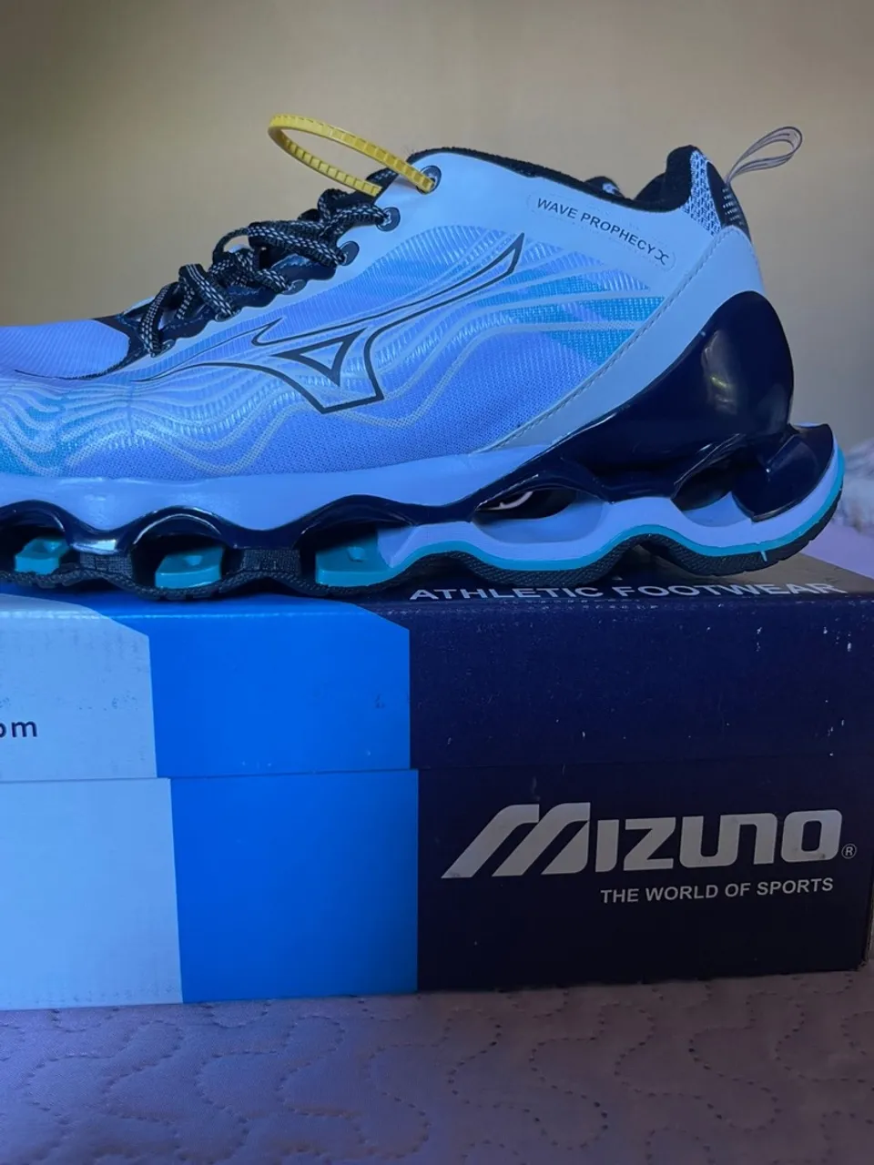 Mizuno Wave Prophecy X - Azul e Branco