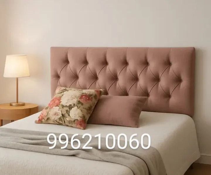 Cabeceira de Cama Estofada Elegante