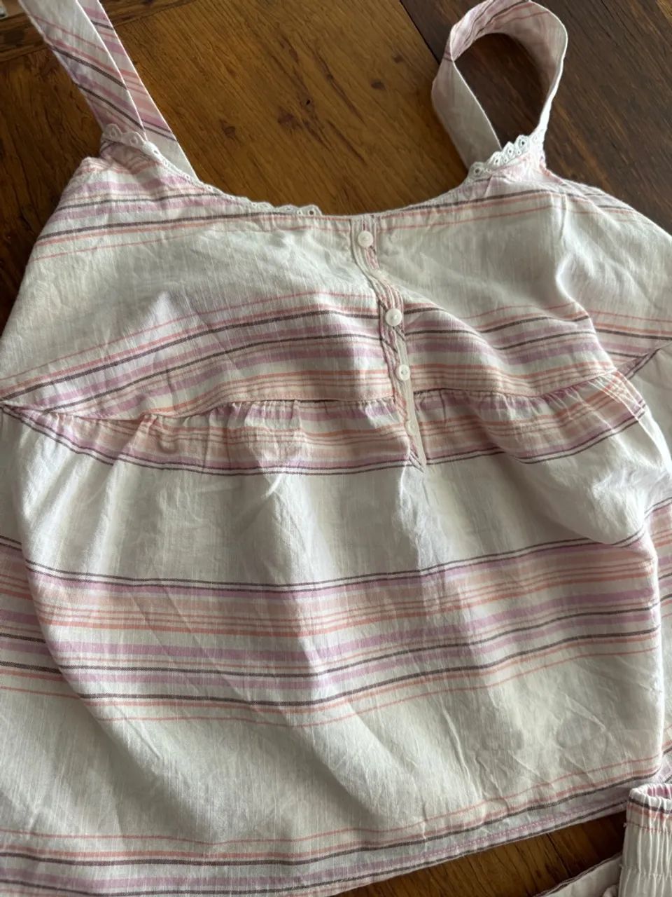 Conjunto de Pijama Listrado Feminino Importado PP - Foto 3