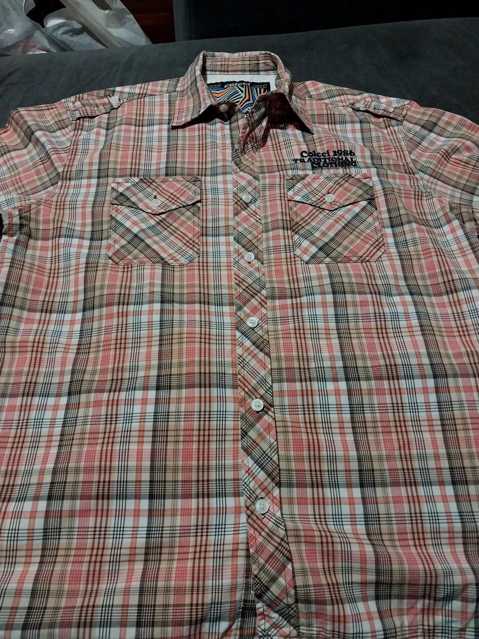 Camisa xadrez Colcci 