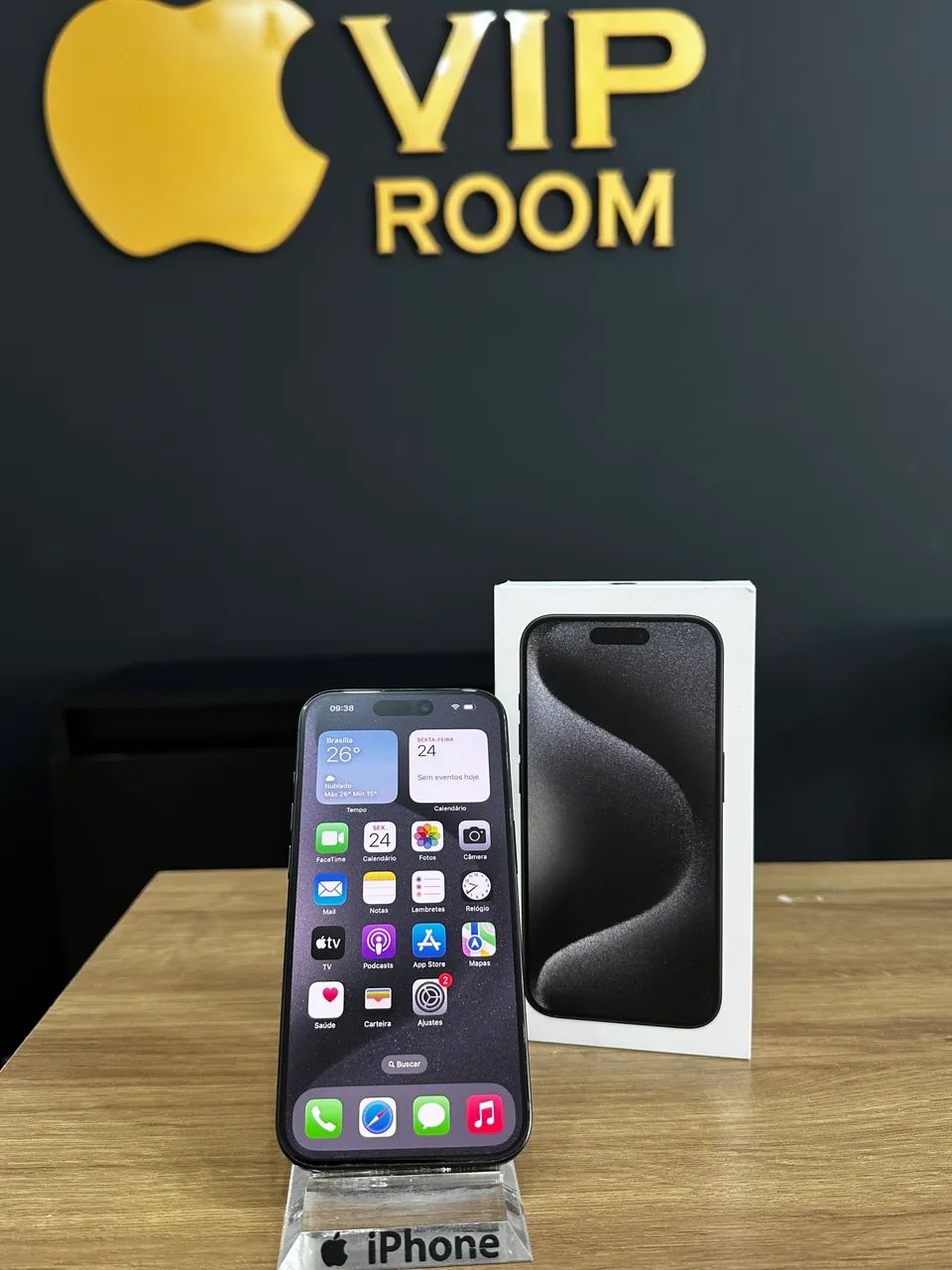 iPhone 15 Pro 128gb preto semi novo em excelente estado!! - Foto 5