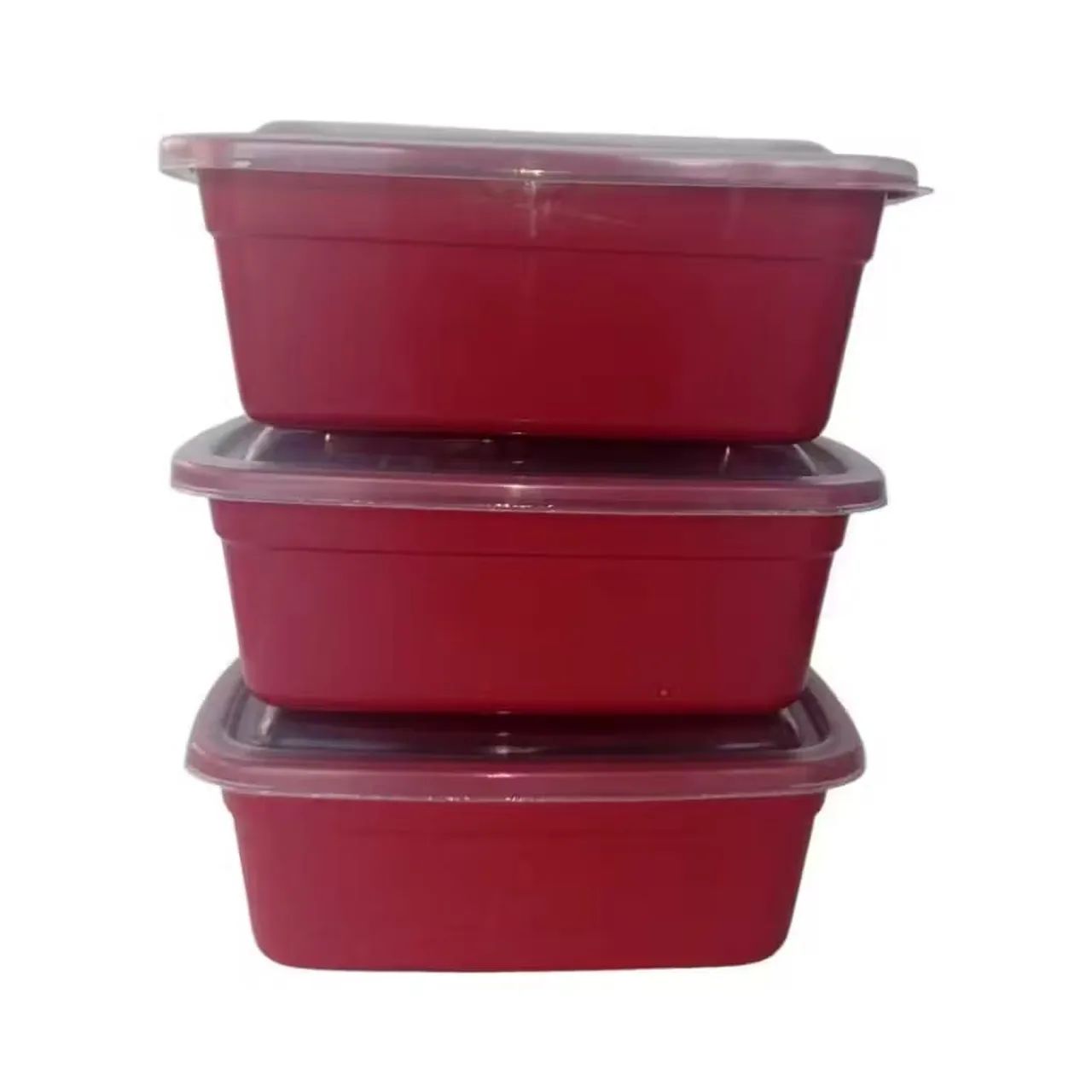 Pote retangular 1000ml com tampa - Foto 6