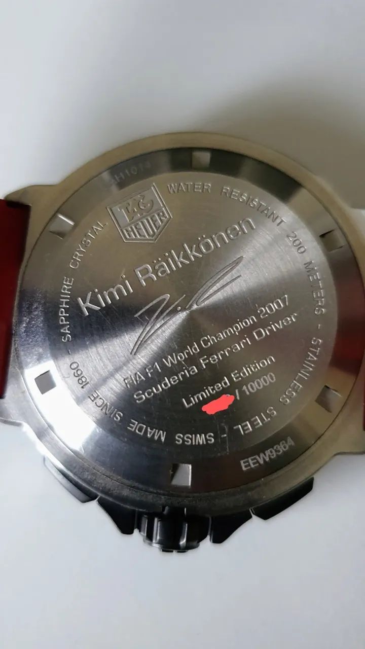 Relogio Tag Heuer Fórmula 1 Kimi Räikkönen Série Limitada