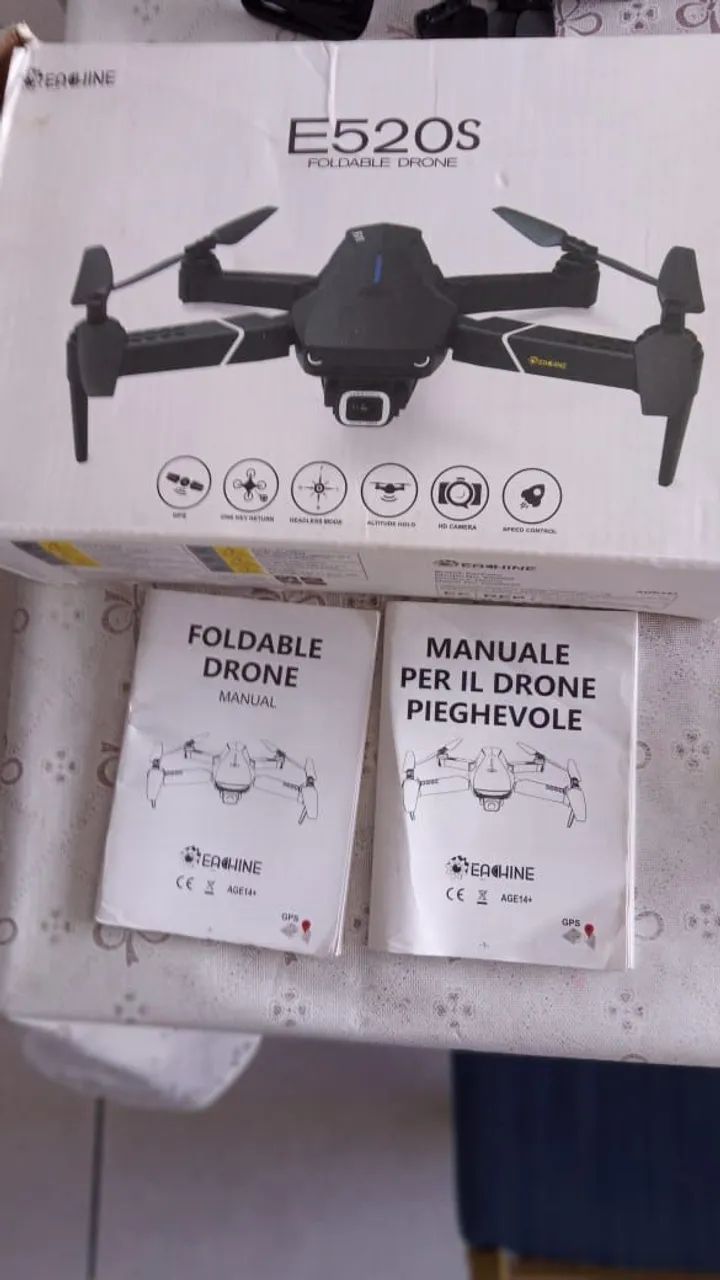Drone eachine 520s com câmera e acessórios - semi novo - Foto 4