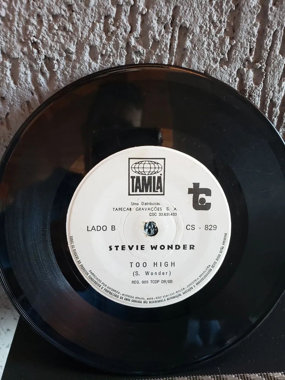 Disco de vinil pequeno / Stevie Wonder. - Foto 2