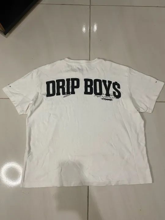 Camiseta Drip Boys Bege Oversized  - Foto 4