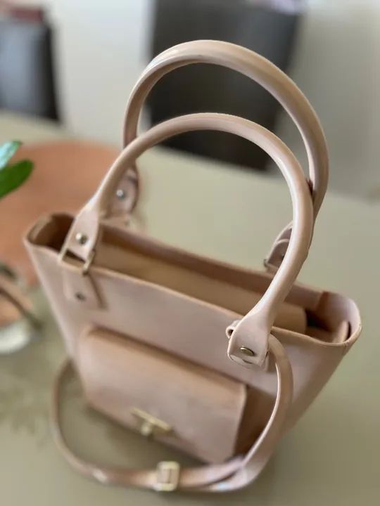 Bolsa Petite Jolie de Ombro Bege - Foto 2
