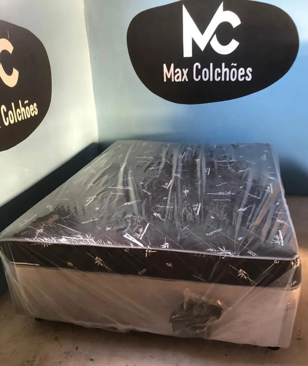 Cama Box Casal com Colchão espuma 5cm - Foto 2