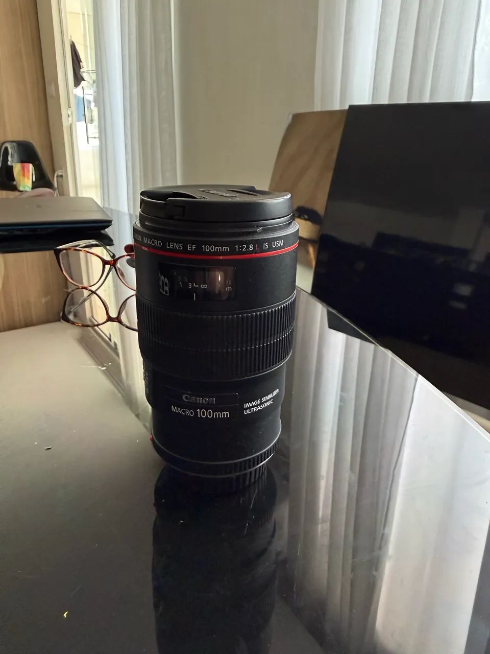 Lente Canon 100mm macro EF série L IS sem nenhum detalhe  - Foto 2