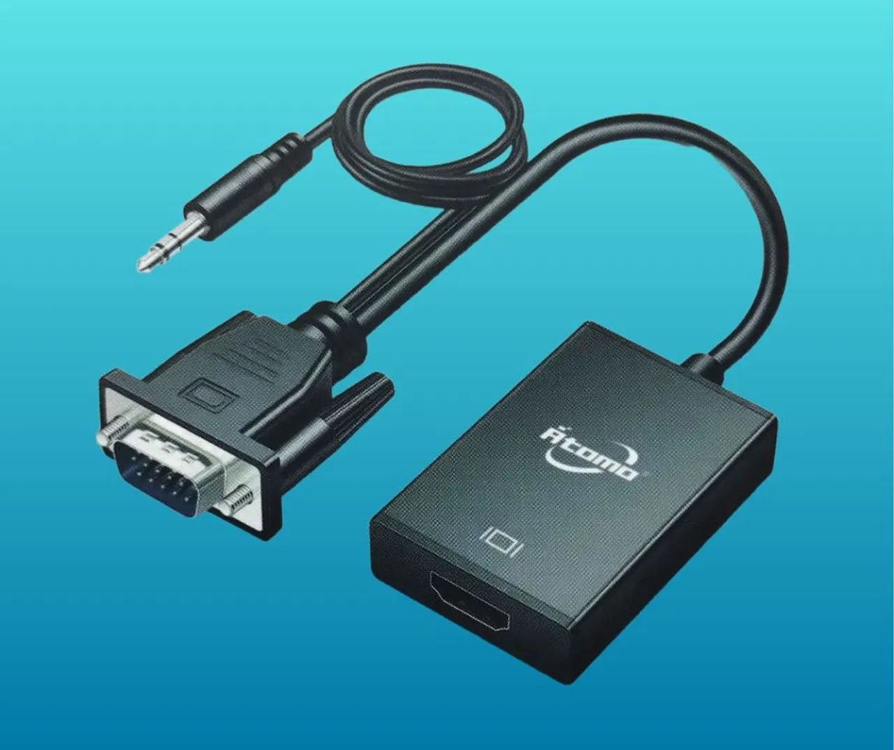 Adaptador VGA para HDMI com Áudio 