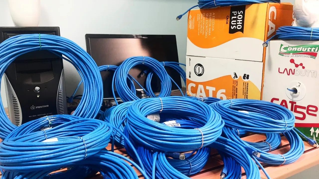 Cabo de rede internet 3m,5m,10m,15m,20m,25m,30m,35m,40m,50m 10GBPS 250MHZ 1000MBPS  - Foto 5