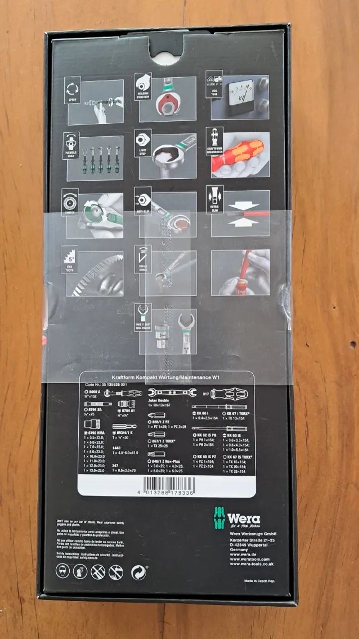 Kit Alemão de ferramentas WERA W164842824987649121