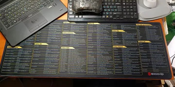 [Novo] Mouse Pad 800x300mm de Programação Python 800x300mm  Impressos, Base Anti - Foto 3
