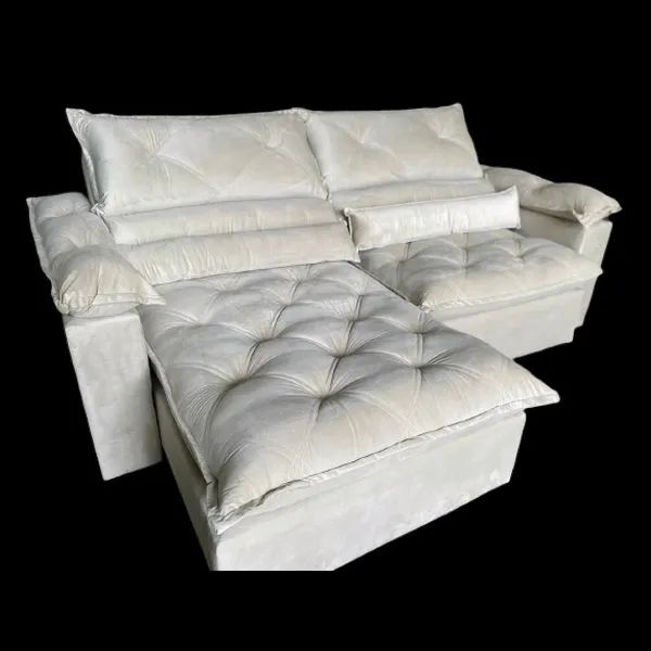 Sofá 5 Lugares Retrátil e Reclinável Conforto e Elegância!! 726tt6 - Foto 3