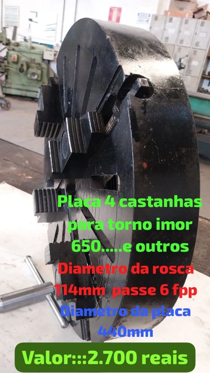Placa 4 castanhas 