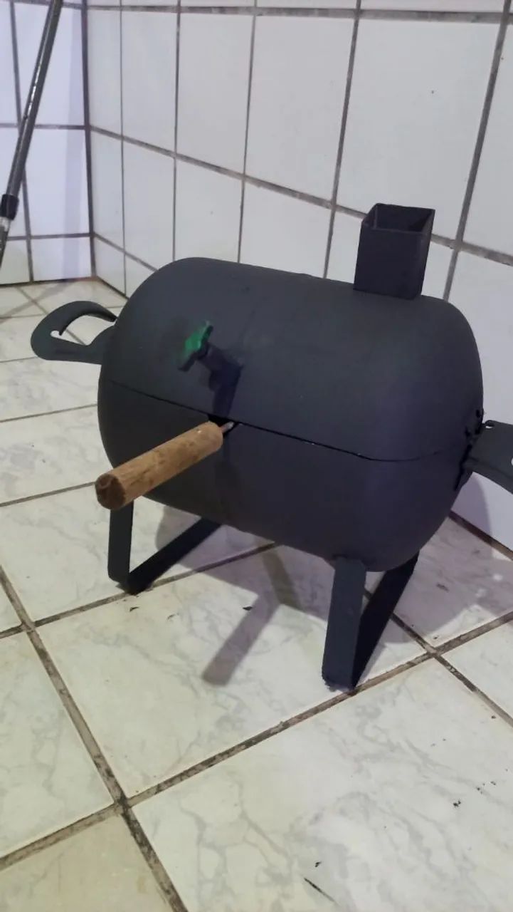 Churrasqueira pequena boa pra fazer churrasco em casa 