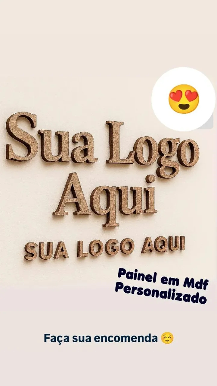 Painel MDF Personalizado para Sua Logo