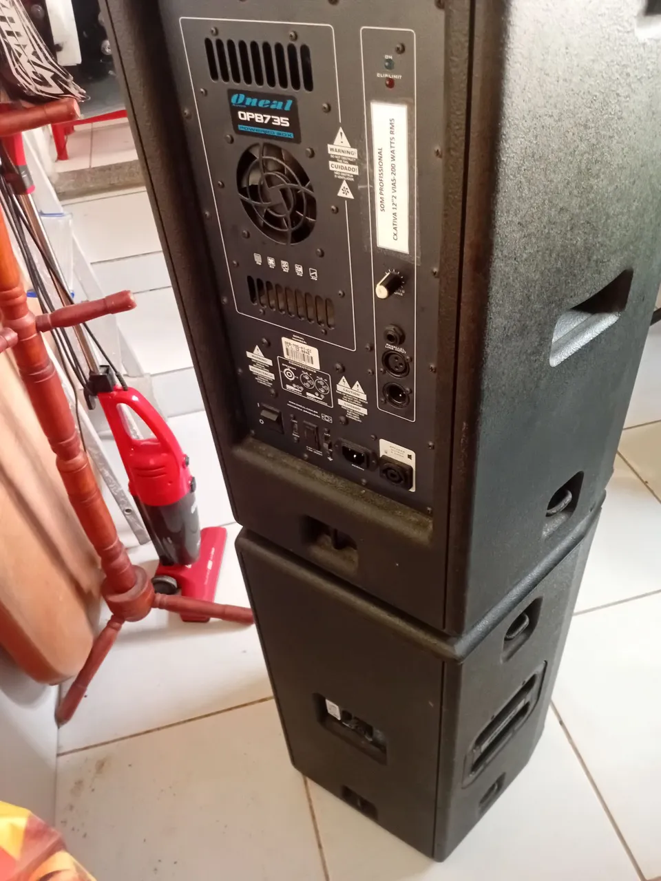 Caixa Acústica Ativa Oneal OPB735 200W RMS