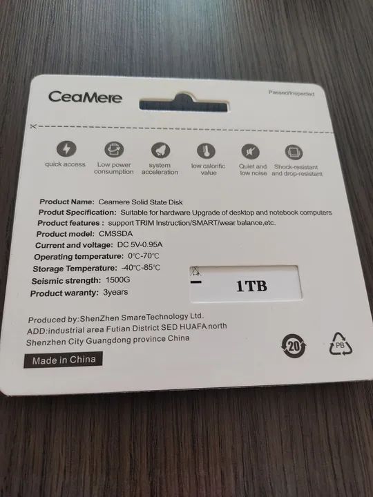 SSD SATA3 1tb CeaMere (Novo) - Anápolis  - Foto 3