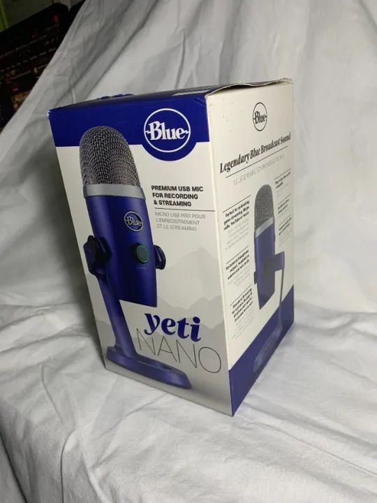 Microfone Condensador Blue Yeti Nano Azul - Foto 3