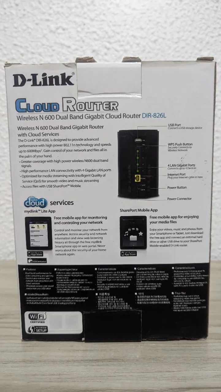 Roteador D-Link DIR-826L Cloud Gigabit Dual Band