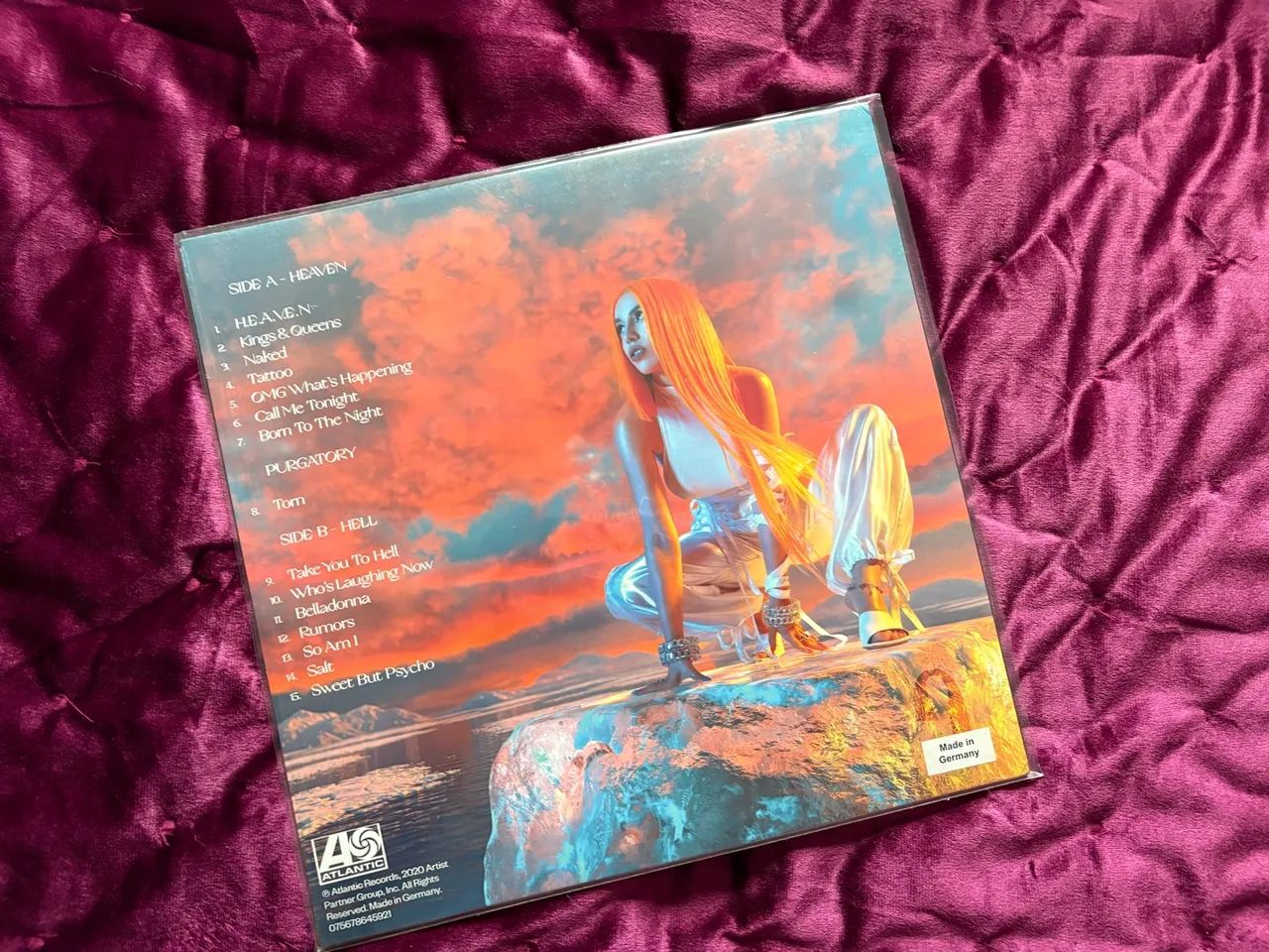 Ava Max Heaven & Hell disco de vinil colorido laranja - Foto 2