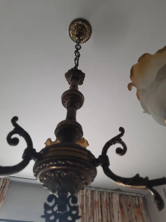 lustre bem antigo, trabalhado e maravilhoso - Foto 6