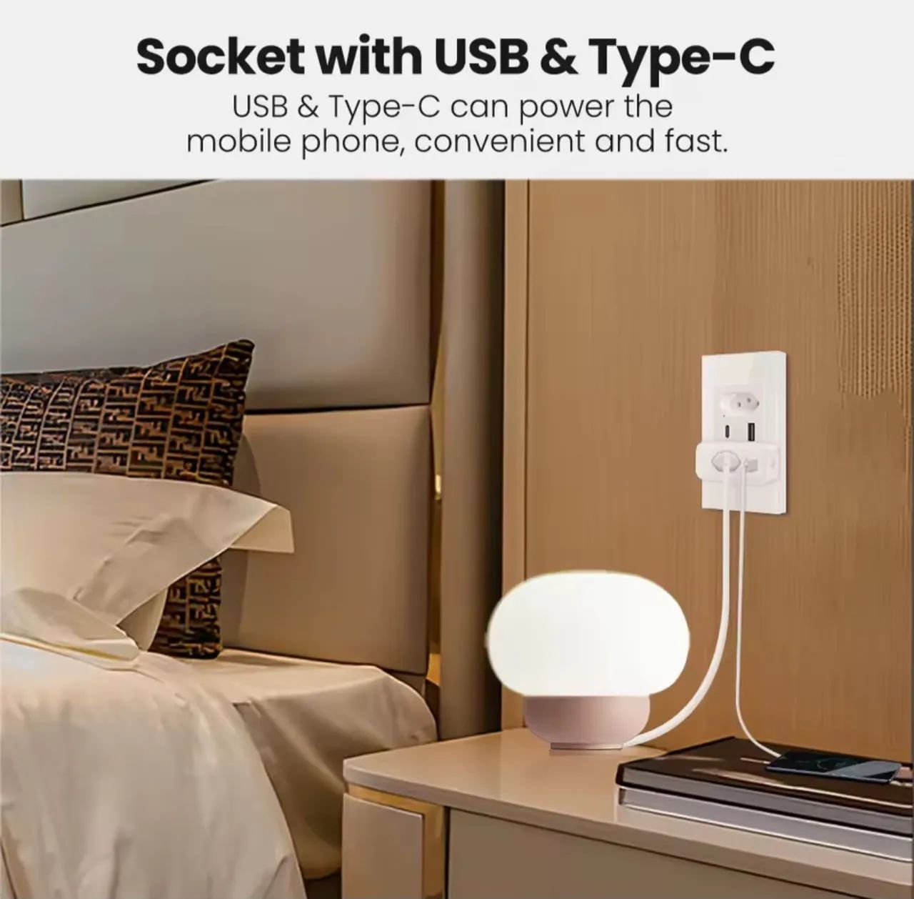 Tomada Inteligente com USB e USB Tipo C Avatto. 16A. - Foto 4
