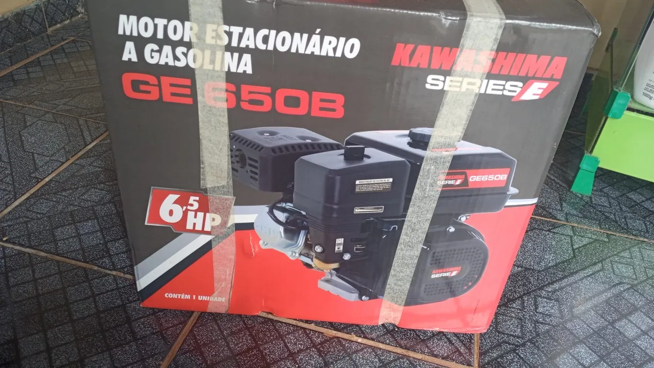 Motor Estacionário a Gasolina Kawashima GE 650B 6,5 HP
