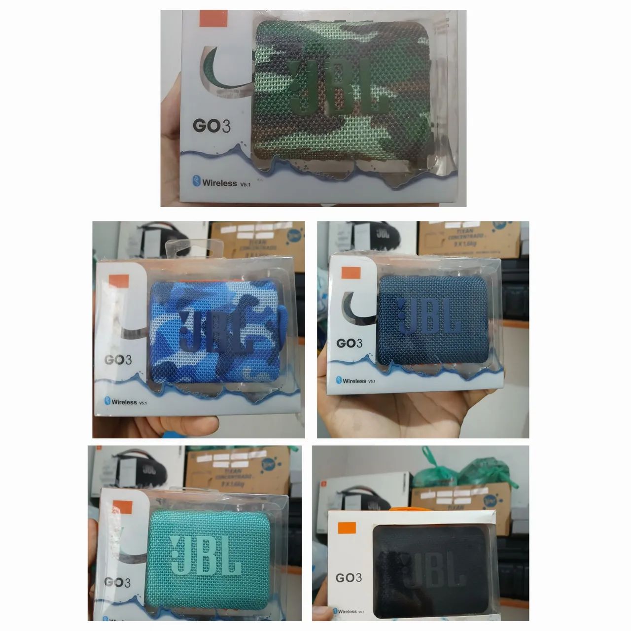 Caixa de som JBL go 3