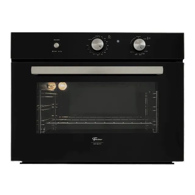FORNO ELETRICO FISCHER INFINITY EMBUTIR 50L PRETO TURBO GRILL - Foto 2