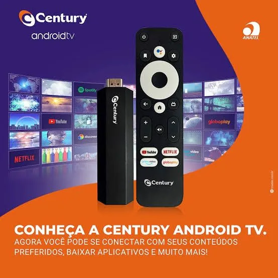 Century Android TV - Conecte-se com seus conteúdos favoritos!