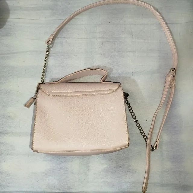 Bolsa de ombro corino rosa bebê - Foto 2