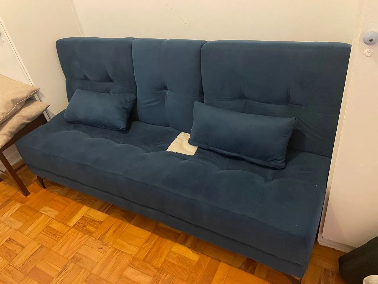 Sofá Cama Colorado Azul - 3 lugares