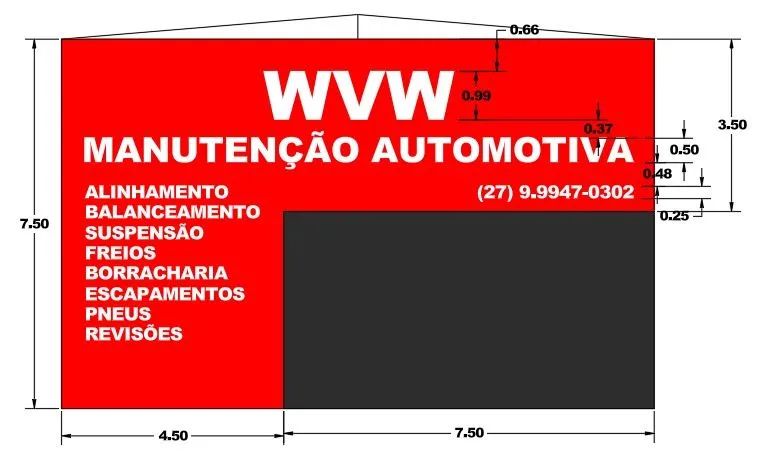 Placa Em acm com letra em pvc espandido 10mm - Foto 3