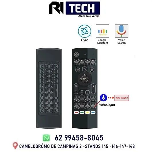 Controle Tv e Pc Universal Com Conexão Via Usb com Mini Teclado 