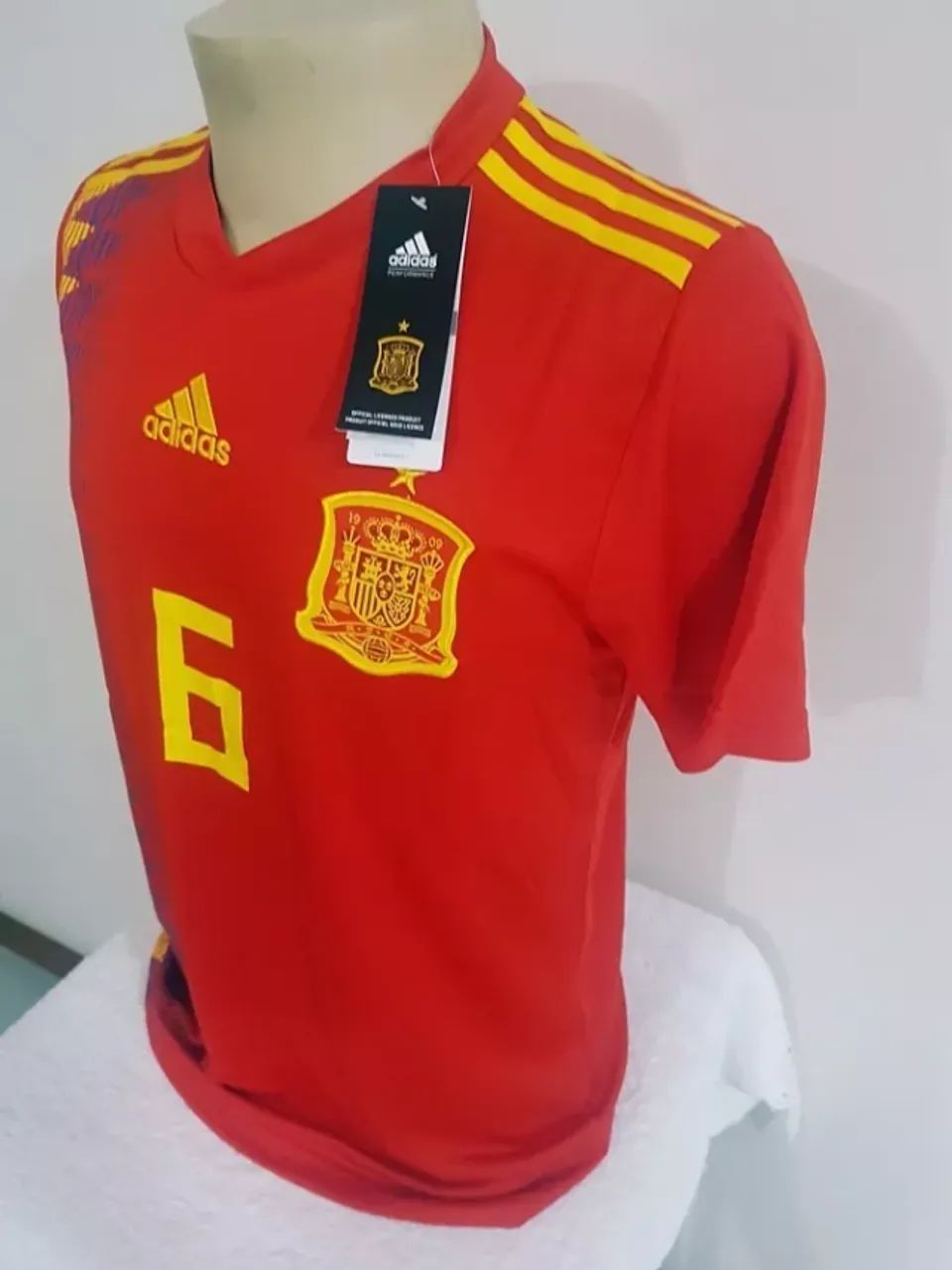 Espanha Seleção Camisa Personalizada Última Peça - Foto 4