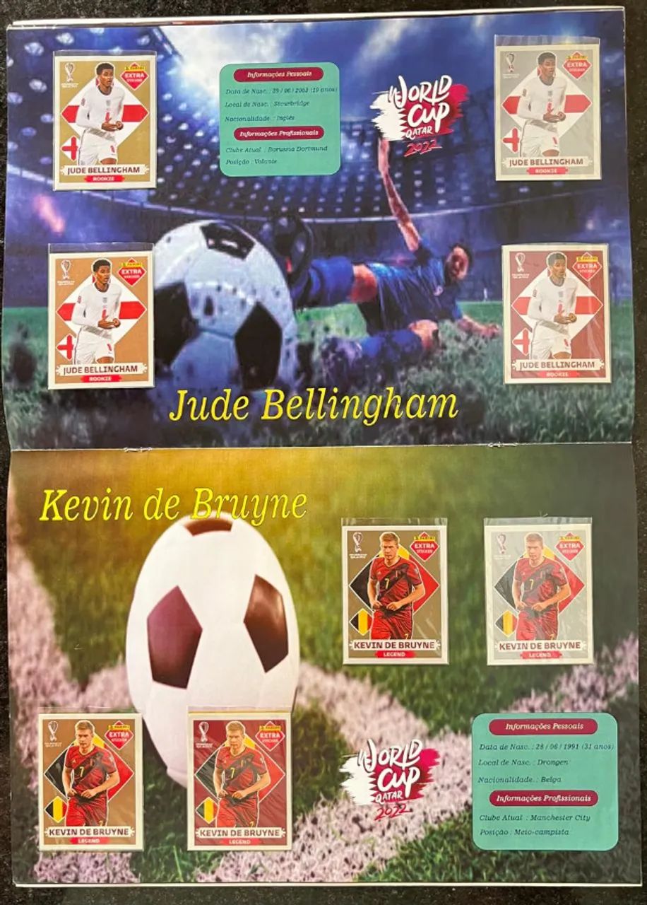 Coleção Completa Figurinhas Extra Copa 2022 - 80 Figurinhas Extras Sem Repetição Originais - Foto 3