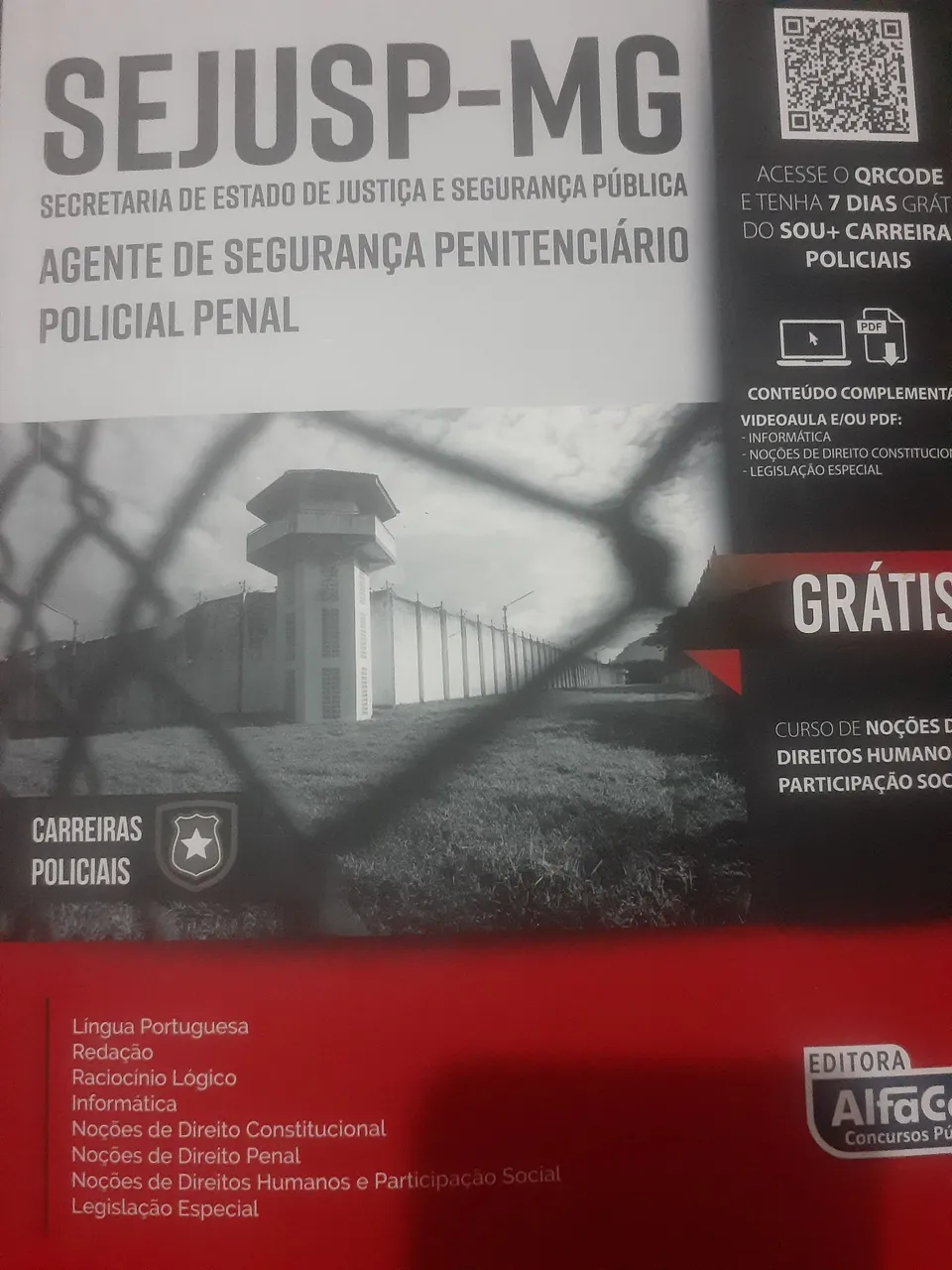 Apostila SEJUSP-MG - Agente de Segurança Penintenciário Policial Penal